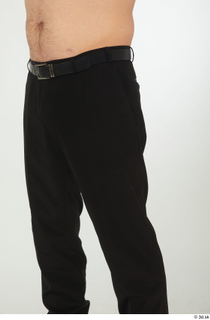 Steve Q black belt black trousers dressed smoking trousers thigh 0002.jpg
